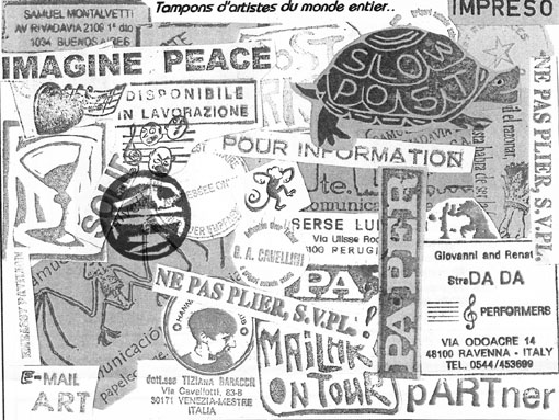 tampons d'artistes du monde